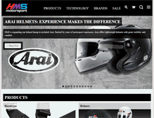 Tablet Screenshot of hmsmotorsports.com